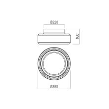 Redo Mennyezeti lámpa 01-3589 SOLERA