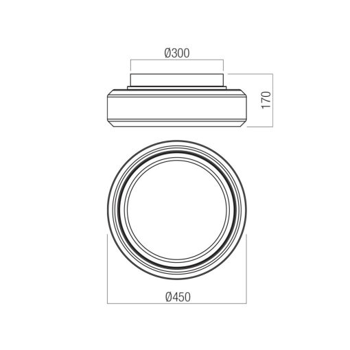 Redo Mennyezeti lámpa 01-3590 SOLERA
