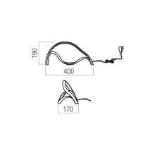 Redo Asztali lámpa 01-3600 TEMPEST