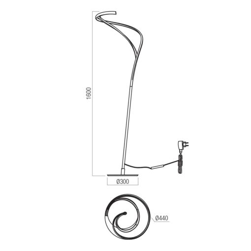 Redo Álló lámpa 01-3608 TEMPEST