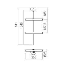 Redo Mennyezeti lámpa 01-3715 PRAXI