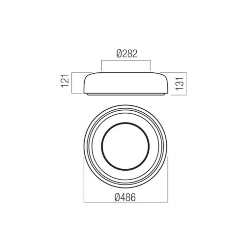 Redo Mennyezeti lámpa 01-3721 DIP