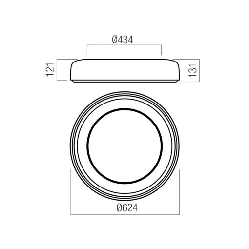 Redo Mennyezeti lámpa 01-3724 DIP