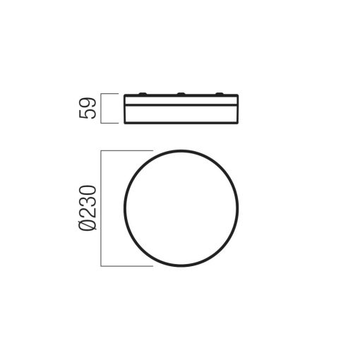 Redo Mennyezeti lámpa 01-3731 FRISBI