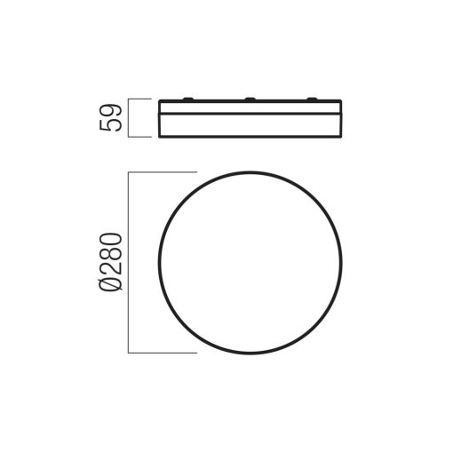 Redo Mennyezeti lámpa 01-3732 FRISBI