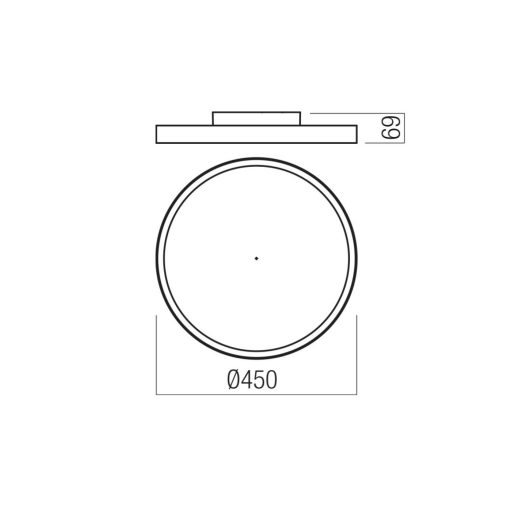 Redo Mennyezeti lámpa 01-3746-TRIAC DAMA