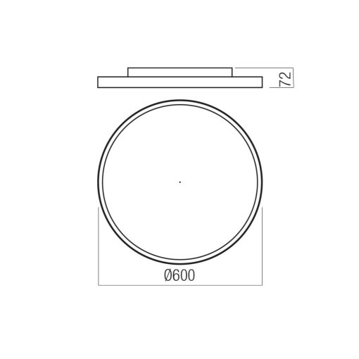 Redo Mennyezeti lámpa 01-3755-TRIAC DAMA