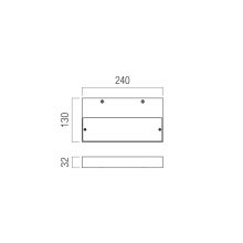 Redo Fali lámpa 01-3759 APEX