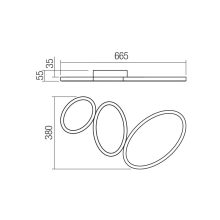 Redo Mennyezeti lámpa 01-3768 RITMO