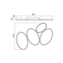 Redo Mennyezeti lámpa 01-3773 RITMO