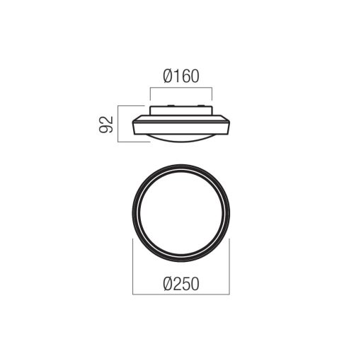 Redo Mennyezeti lámpa 01-3795 ARCA