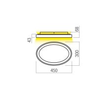 Redo Mennyezeti lámpa 01-3805 NOBU