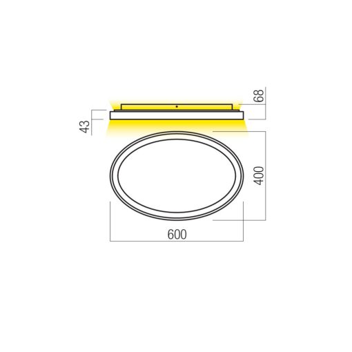 Redo Mennyezeti lámpa 01-3806 NOBU