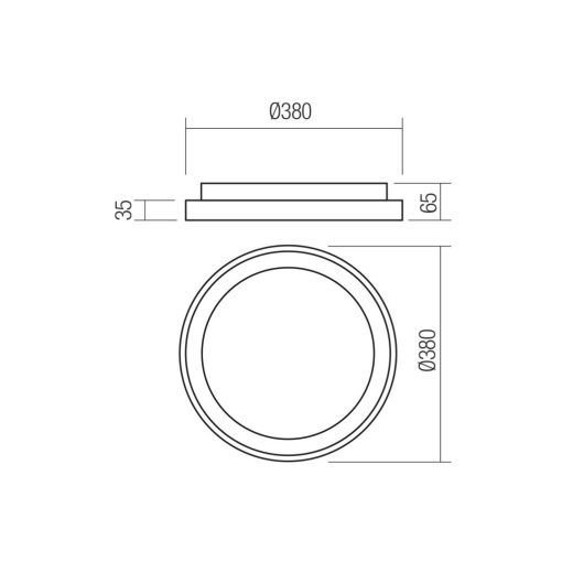 Redo Mennyezeti lámpa 01-3902 ICONIC