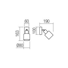 Redo Spot lámpa 01-3984 ROTIS