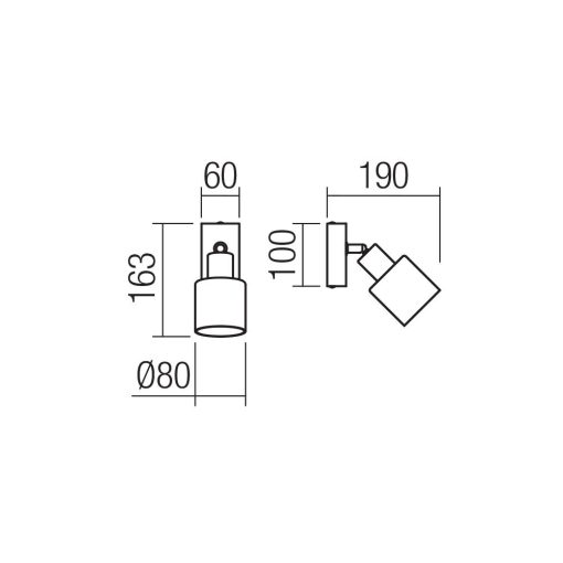 Redo Spot lámpa 01-3984 ROTIS