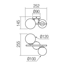 Redo Mennyezeti lámpa 01-3987 ASTRA