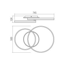 Redo Mennyezeti lámpa 01-3992 TARA