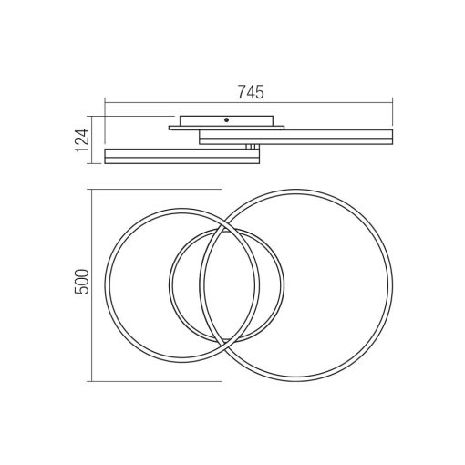 Redo Mennyezeti lámpa 01-3993 TARA