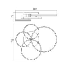 Redo Mennyezeti lámpa 01-3996 TARA