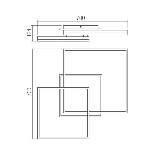 Redo Mennyezeti lámpa 01-4001 SAMI