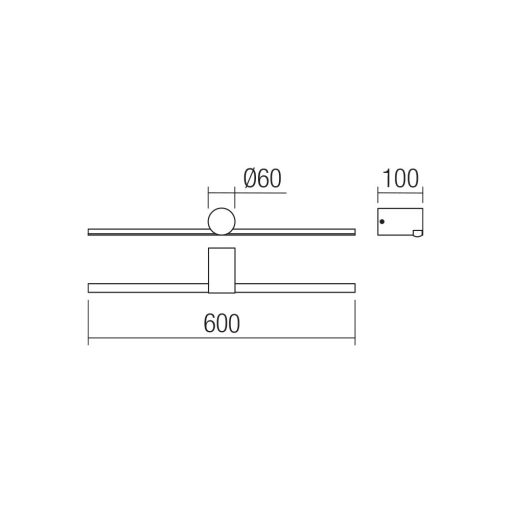 Redo Fürdőszobai lámpa 01-4029 ROW