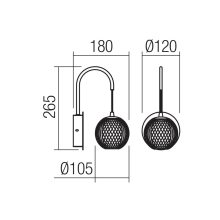 Redo Fali lámpa 01-4038 GIANET