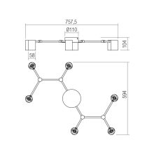 Redo Mennyezeti lámpa 01-4048 WEBB