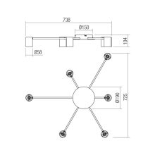 Redo Mennyezeti lámpa 01-4051 NOA