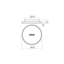 Redo Mennyezeti lámpa 01-4290 BUTTON