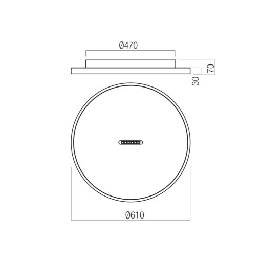 Redo Mennyezeti lámpa 01-4293 BUTTON