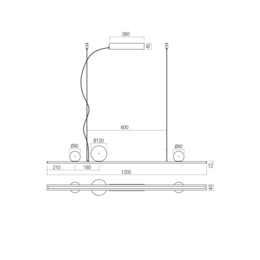 Redo Függeszték 01-4297 DUNE