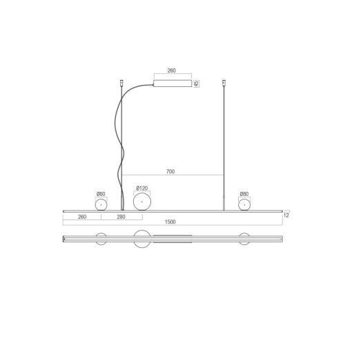 Redo Függeszték 01-4299 DUNE