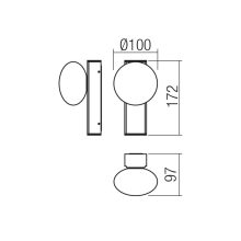 Redo Fürdőszobai lámpa 01-4304 OVUM