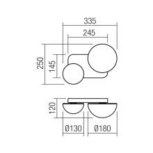 Redo Fali lámpa 01-4326 LUMIEN