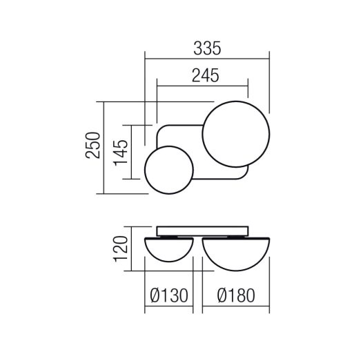 Redo Fali lámpa 01-4326 LUMIEN