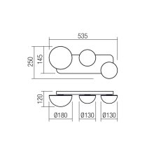 Redo Fali lámpa 01-4328 LUMIEN