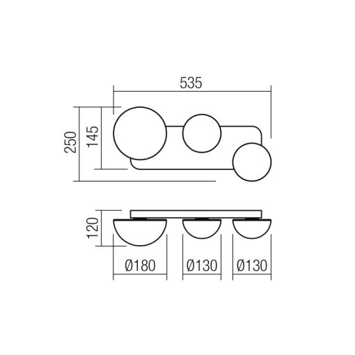 Redo Fali lámpa 01-4330 LUMIEN