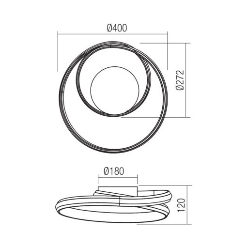Redo Fali lámpa 01-4356 TORSION