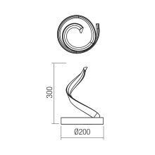Redo Asztali lámpa 01-4371 TORSION