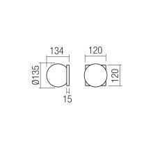 Redo Fürdőszobai lámpa 01-4380 OPALE