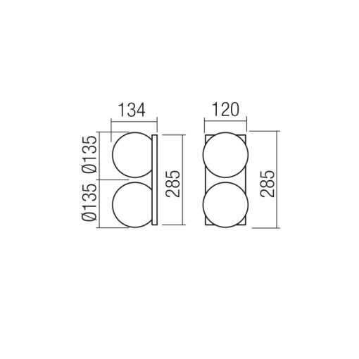 Redo Fürdőszobai lámpa 01-4384 OPALE