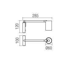 Redo Fali lámpa 01-4389 ROLF