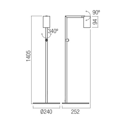 Redo Álló lámpa 01-4394 ROLF