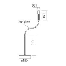 Redo Asztali lámpa 01-4453 DRILL