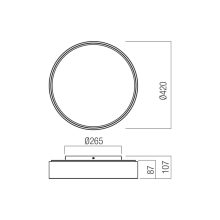 Redo Mennyezeti lámpa 01-4463 HOVER