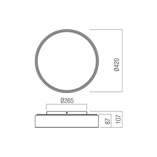 Redo Mennyezeti lámpa 01-4464 HOVER