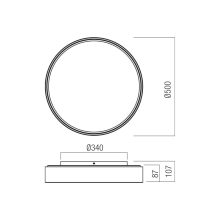 Redo Mennyezeti lámpa 01-4466 HOVER