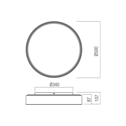 Redo Mennyezeti lámpa 01-4466 HOVER