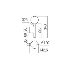 Redo Fali lámpa 01-4547 BOLLA